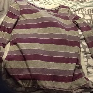 Long sleeved striped shirt