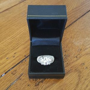 .925 Sterling Silver and CZ Ring