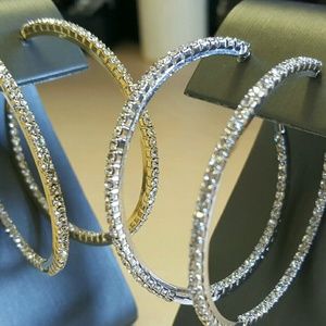 Crystal Hoop Earrings