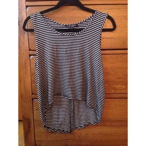 Striped crop tank