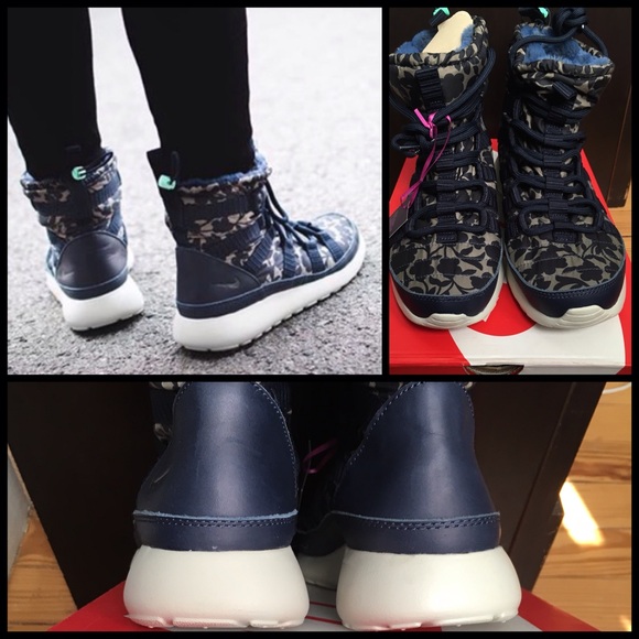 NIKE ROSHE ONE HI PRINT SneakerBoot - NEW - Picture 2 of 4