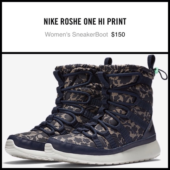 NIKE ROSHE ONE HI PRINT SneakerBoot - NEW - Picture 4 of 4