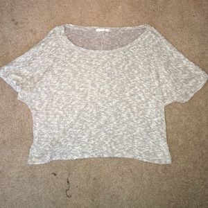 Brown loose crop top