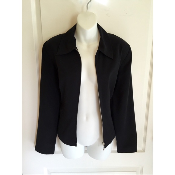 AGB Zippered Black Blazer