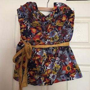 Floral Anthropologie Tank