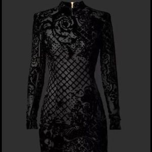 Balmain x H&M Black Velvet Dress - NWT
