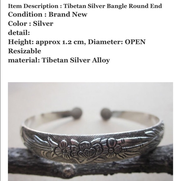 NWT Retro Tibetian Silver Handcrafted Bracelet - Picture 4 of 4