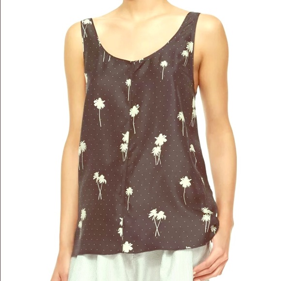 rag & bone Tops - Rag & bone Natalie palm tree silk top size M