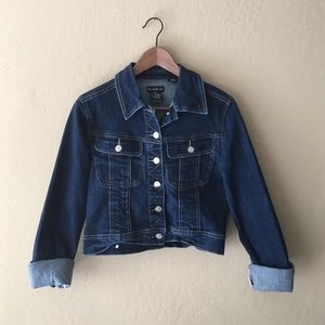 Dark Denim Jacket by bebe