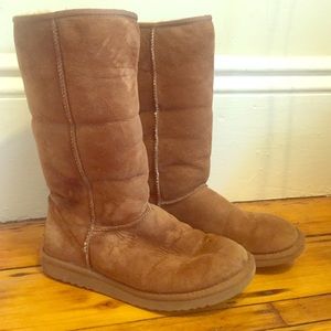 tall chestnut Uggs