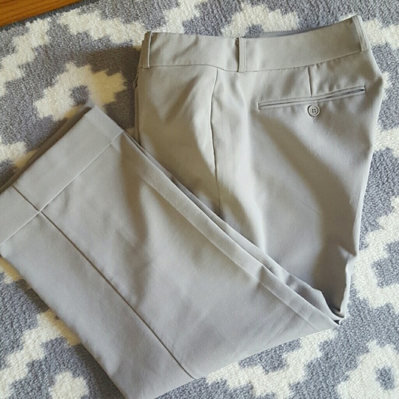 Gray dressy capris