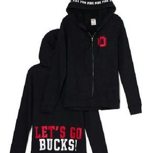 🚫🚫🚫🚫 SOLD Pink OSU full zip "GO BUCKS"