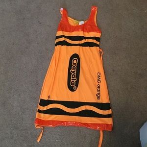 Orange crayon Halloween costume