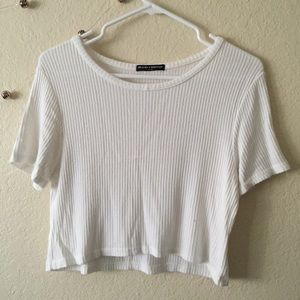 Brandy Melville Ribbed Crop Top