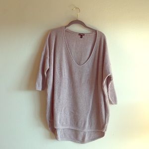 Express tan slouch sweater