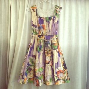 Bright & light cotton cocktail dress.