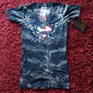 Sinful by Affliction short sleeve tee. New w/tags