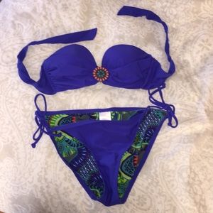 Xhilaration blue bikini