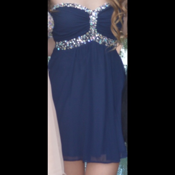 Blue shirt dress - Picture 2 of 3