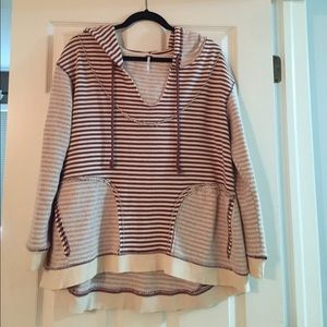 Free People Striped Sweatshirt