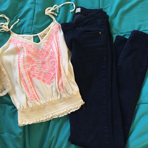 Pants and crop top