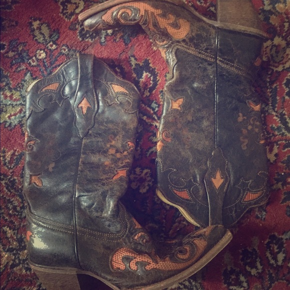 Corral Boots Ladies Cowboy Boots WORN 1 TIME