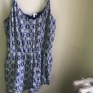 Floral print romper