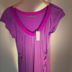 VELVET top, new, Beautiful fuchsia/violet color.
