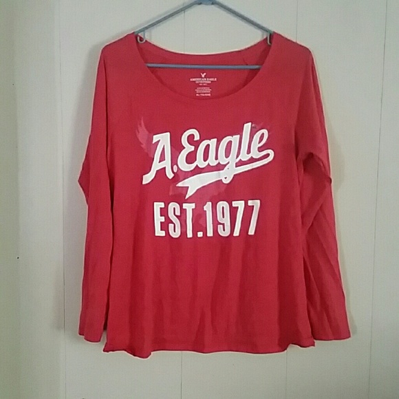 NWOT American Eagle XL long sleeve pink shirt