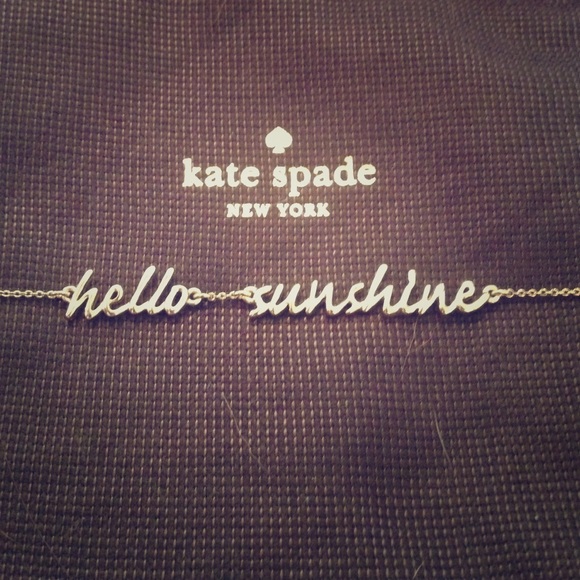 kate spade Jewelry - Kate Spade "hello sunshine" necklace