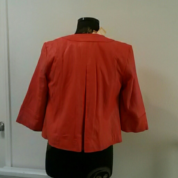 50's inspired orange leather jacket - Picture 2 of 3