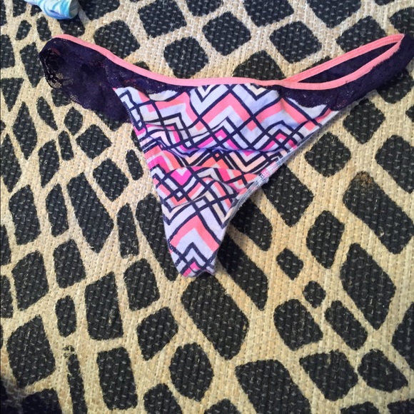 Pink Victoria's Secret Thong with Lace