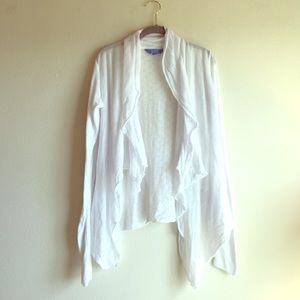 Vera Wang white cardigan