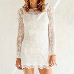 Ecoté Ivory Lace Dress (Urban Outfitters)