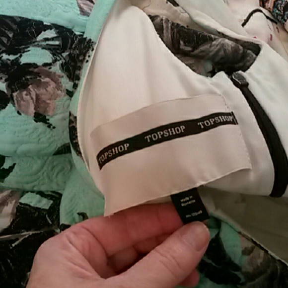 Topshop Mint floral dress - Picture 2 of 4