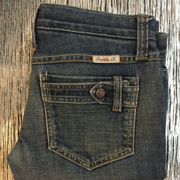Frankie b flare low rise denim