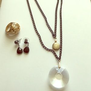 Black Chain Double Necklace