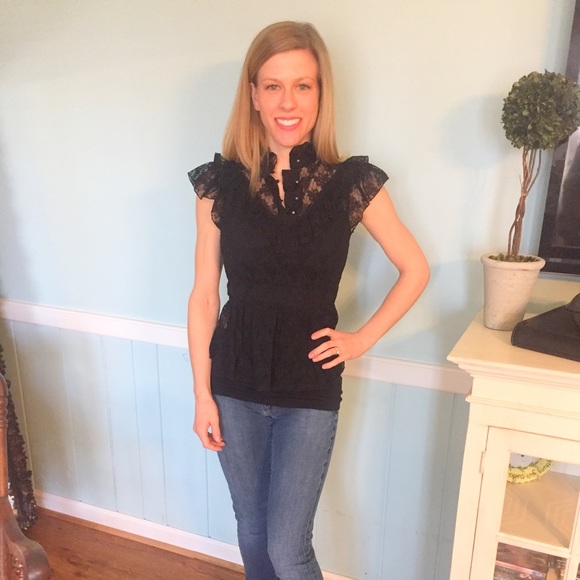 Beautiful free people lace blouse