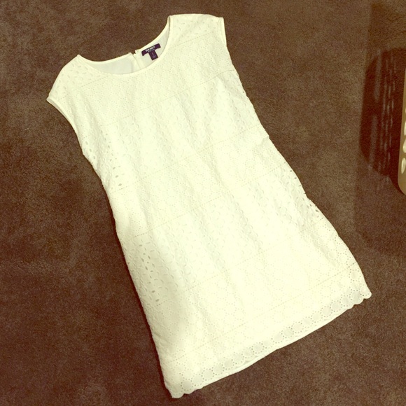 Small white eyelet dress