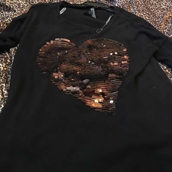 Seven long sleeve black light sweater