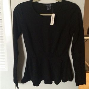✨Brand New✨ Black Peplum top