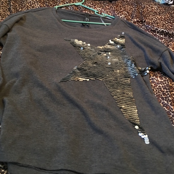 Gray light sweater