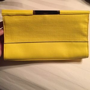 Victoria's Secret clutch, Canary yellow NWOT