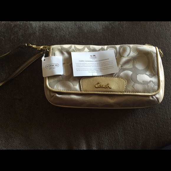 Authentic Coach Large Wristlet