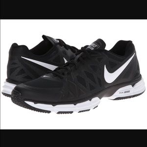 Nike. Worn a handful times. Only indoors @ gym