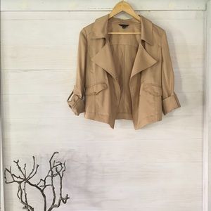 Ann Taylor Tan Lightweight Jacket