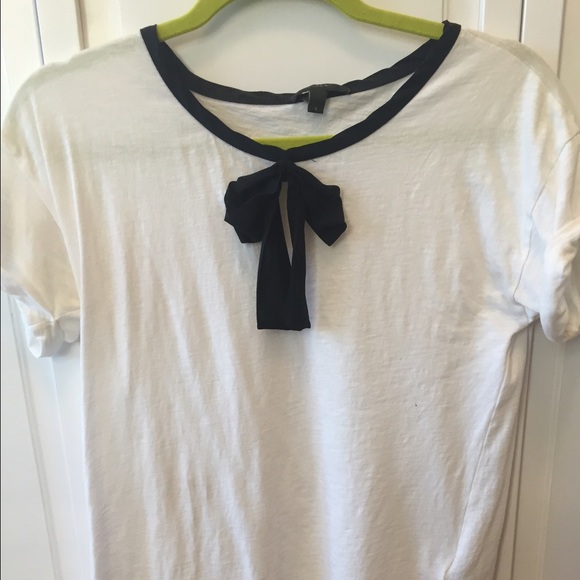 jcrew bow shirt