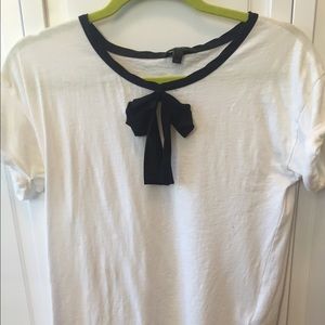 jcrew bow shirt