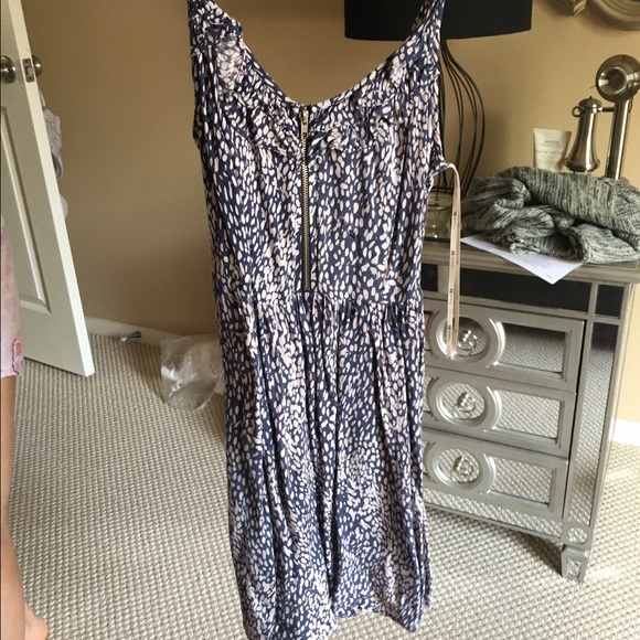 Printed Dress with Zip front