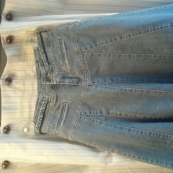 Denim Midi fit &flare skirt sz JR. 0 - Picture 3 of 4